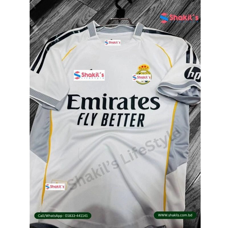 Real Madrid 25-26 Home Jersey Half Sleeve - Image 4