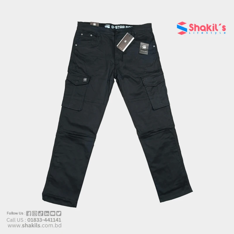 G-STAR 6 Pocket Cargo Long Pants Black Color