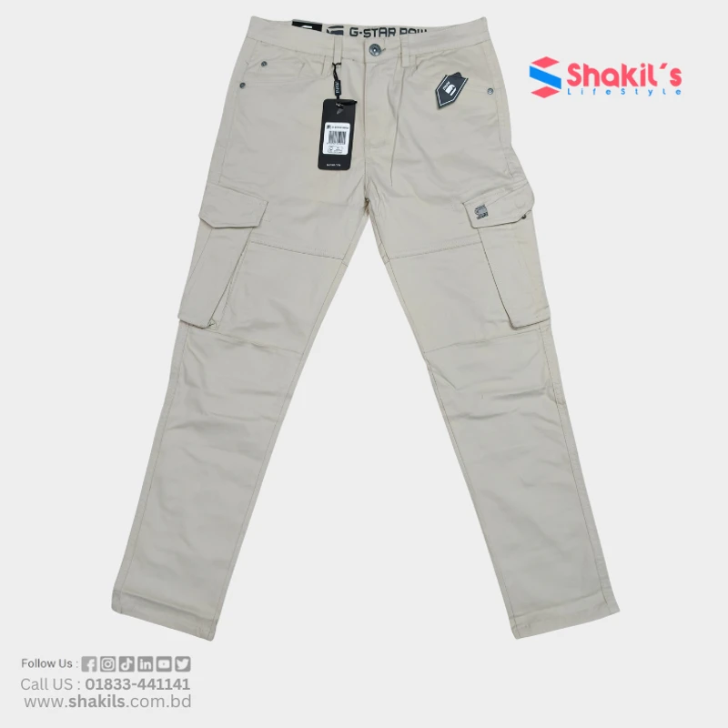 G-STAR 6 Pocket Cargo Long Pants cream Color