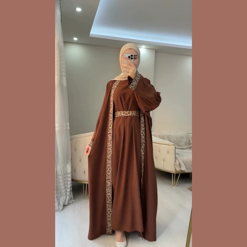 Emboidery Koti Abaya - Image 6