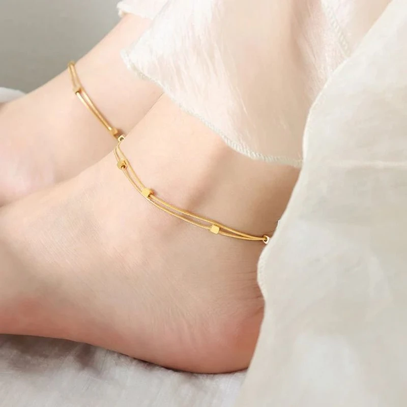 Stainless steel anklet