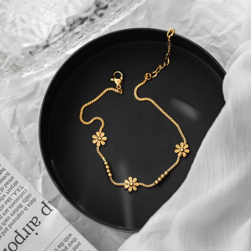 Stainless steel anklet