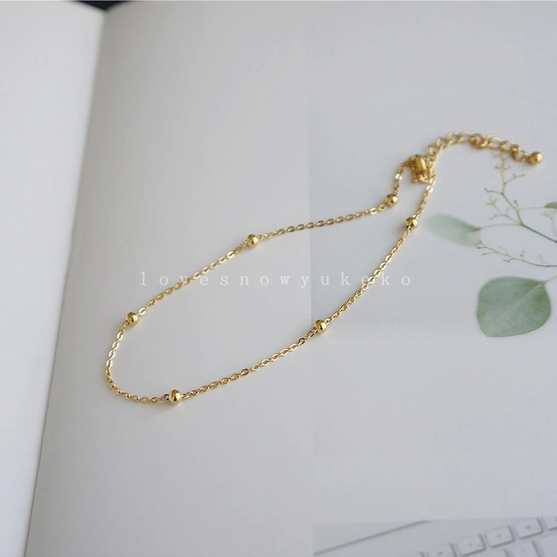 Stainless steel anklet