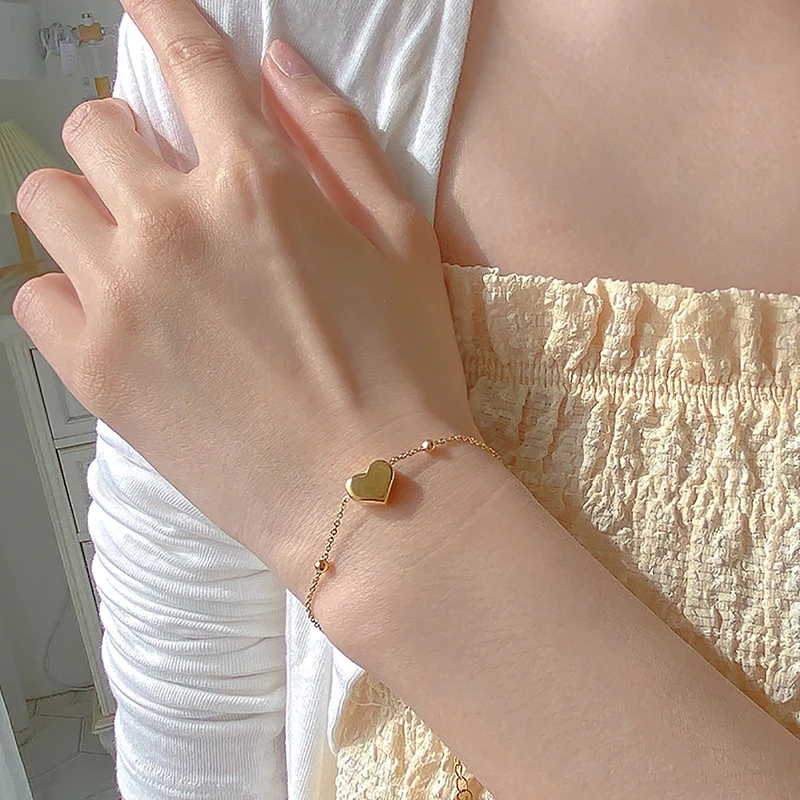 Heart stainless steel bracelet