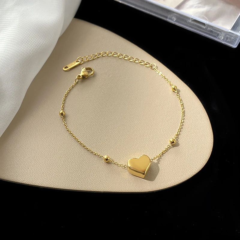 Heart stainless steel bracelet