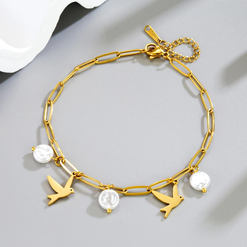 Stainless steel anklet