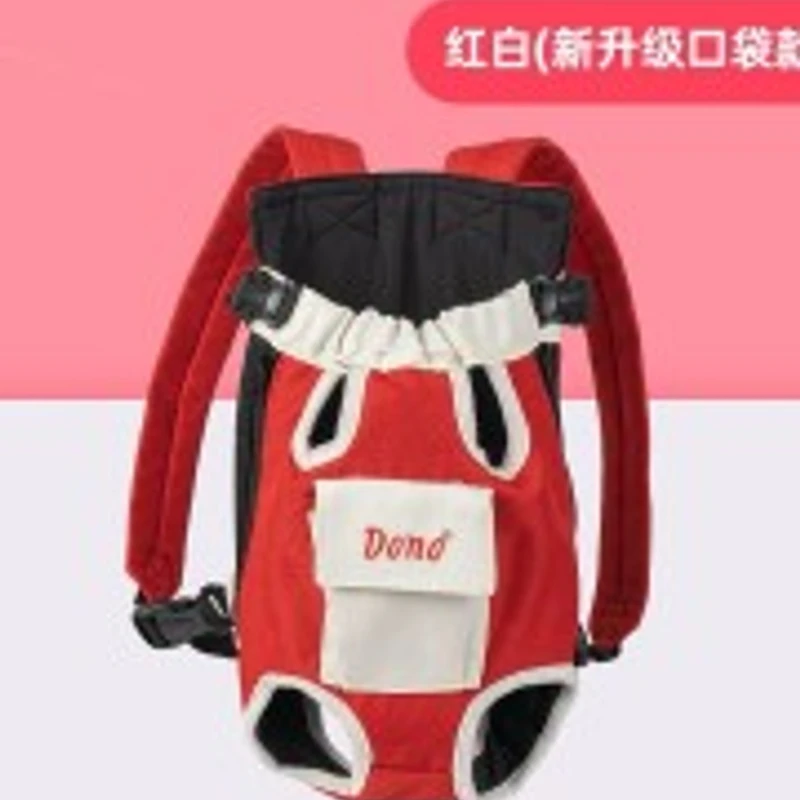 Pet Cat Dog Handle Backpac Red