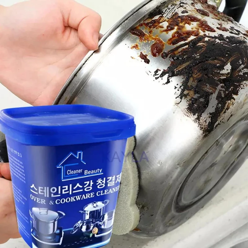 Stainless Steel Cookware Cleaner Paste-Household Kitchen Cleaner - Image 4