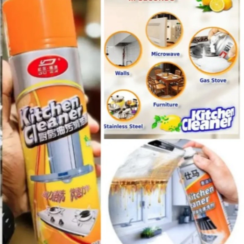 Kitchen Cleaner Spray | Foam Cleaning Spray 500ml - Oil & Stain Cleaner - Image 5