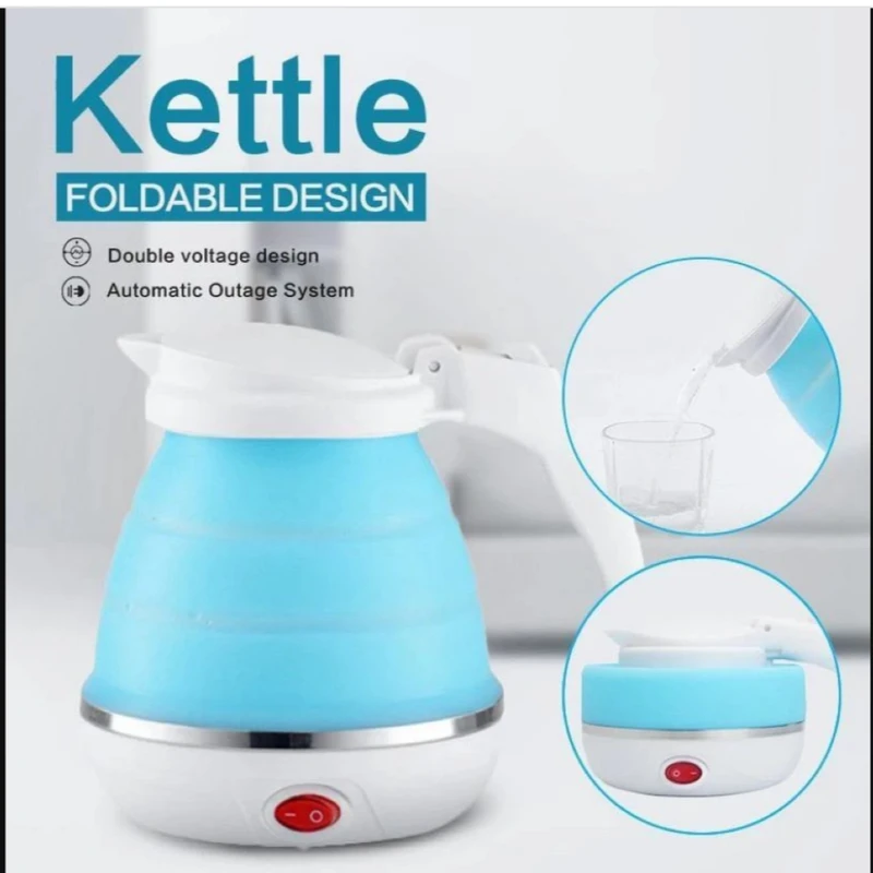 Travelling Folding Kettle and Electric Silicone Foldable . - Image 7