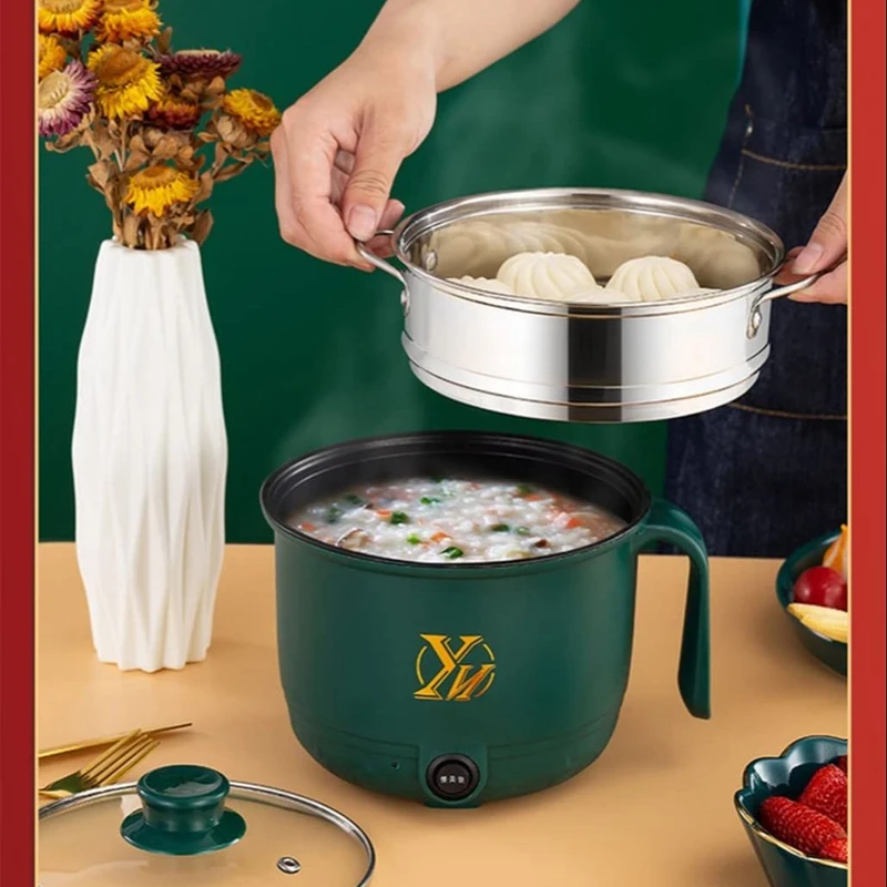 Multifunctional Mini Electric Rice Cooker | Non-Stick Cooking Pot | 1.8 L. Non-Stick Cooker