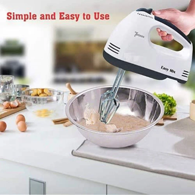 Scarlett - Electric Egg Beater and Mixer for Cake Cream - White