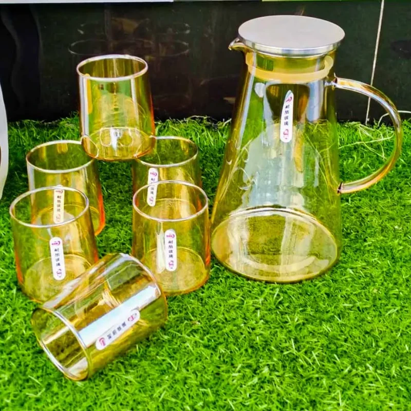 7pcs Borosilicate Glass Water Jug Set - Image 3