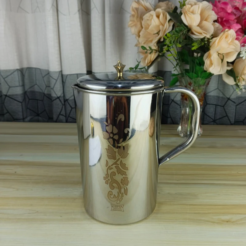 3Liter Flower Design Stainless Steel Jug 00728 (EMM)