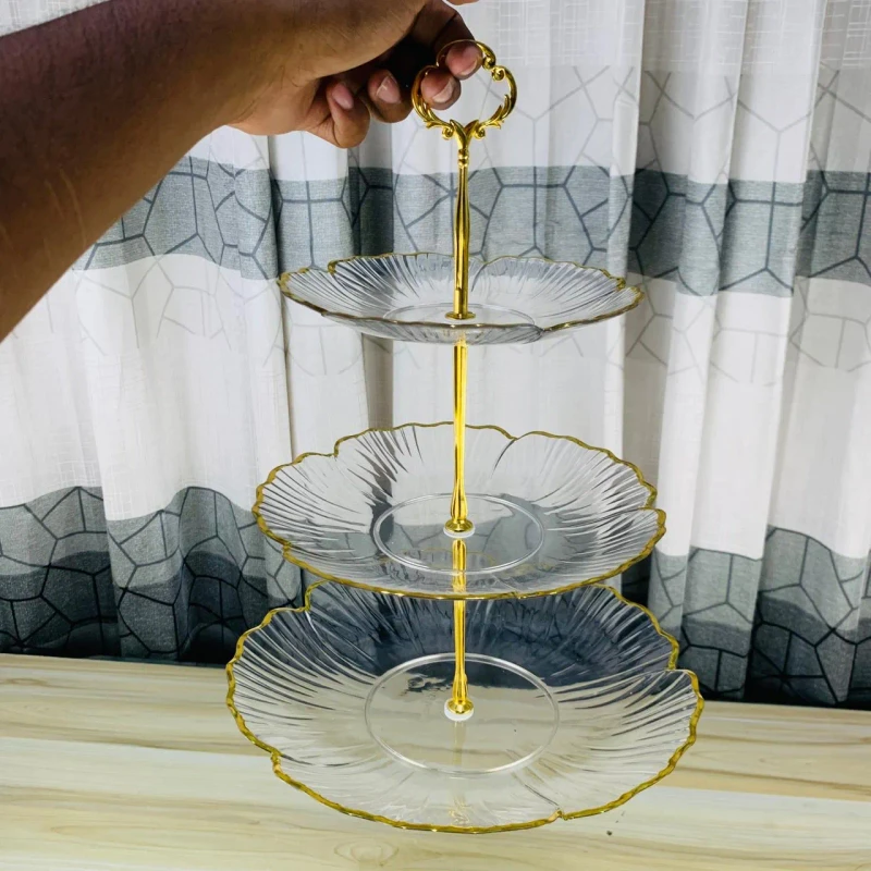 3 Layer Acrylic Cake Dish (CSM) - Image 4