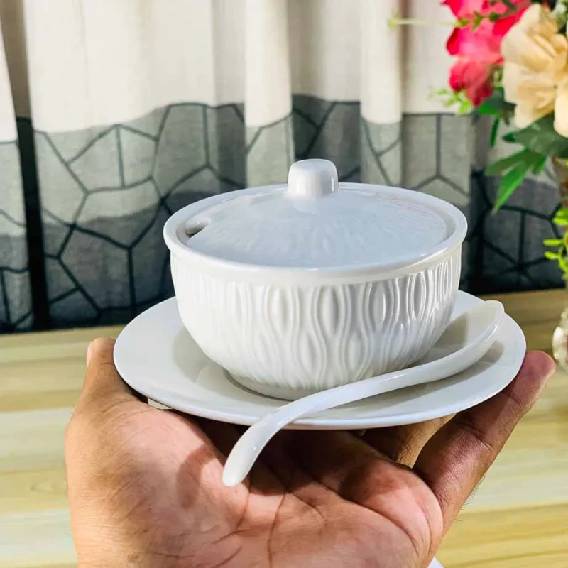 Bone China Ceramic Salt Pot
