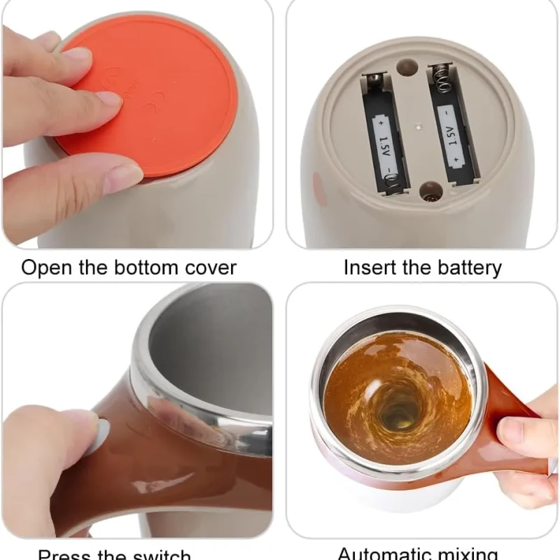 Self Stirring Magnetic Coffee Mug