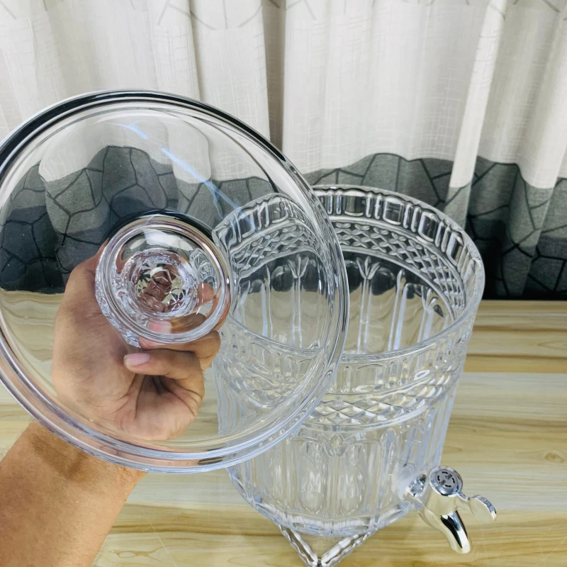 5 Liter Round Transparent Dispenser (NEMM)