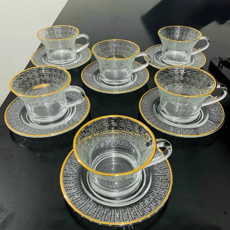 6pcs Tea Cup Set with Saucer