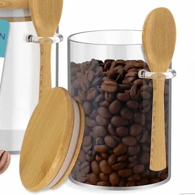Airtight Round Jar With Spoon - Image 3