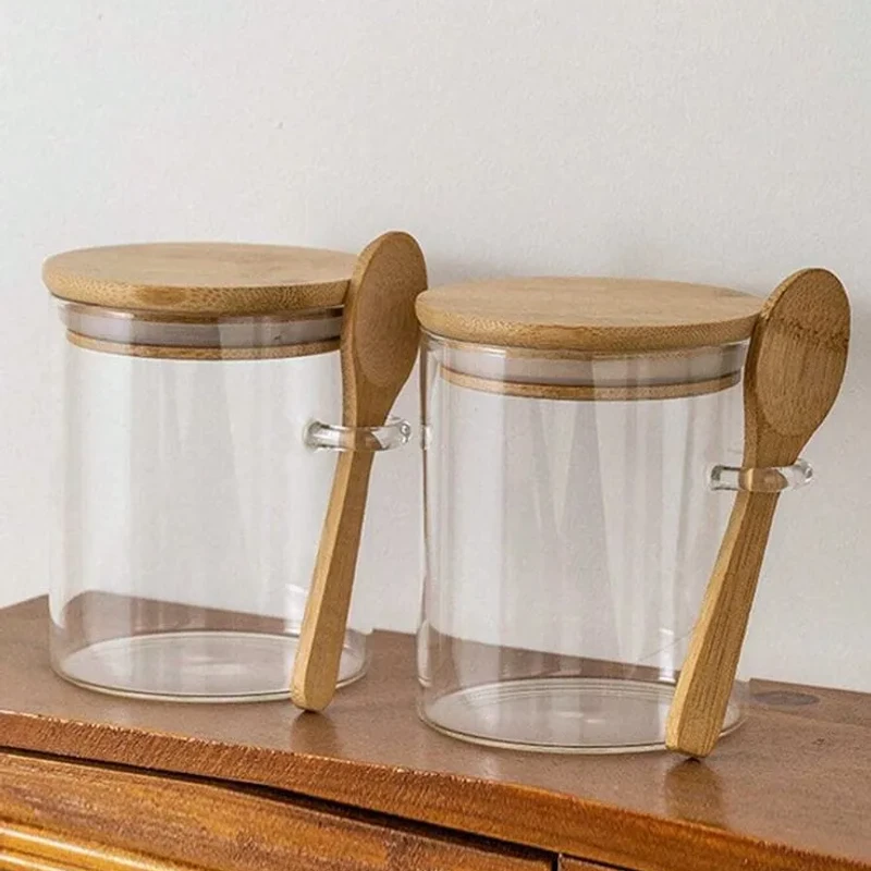 Airtight Round Jar With Spoon - Image 4