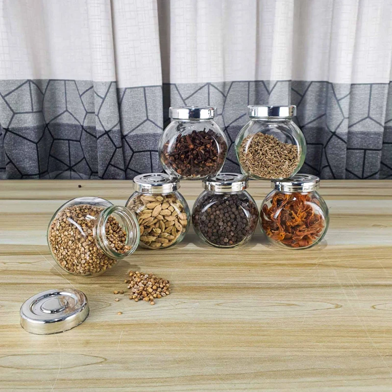 180ml Airtight Glass jar Acrylic Lid (PDM)
