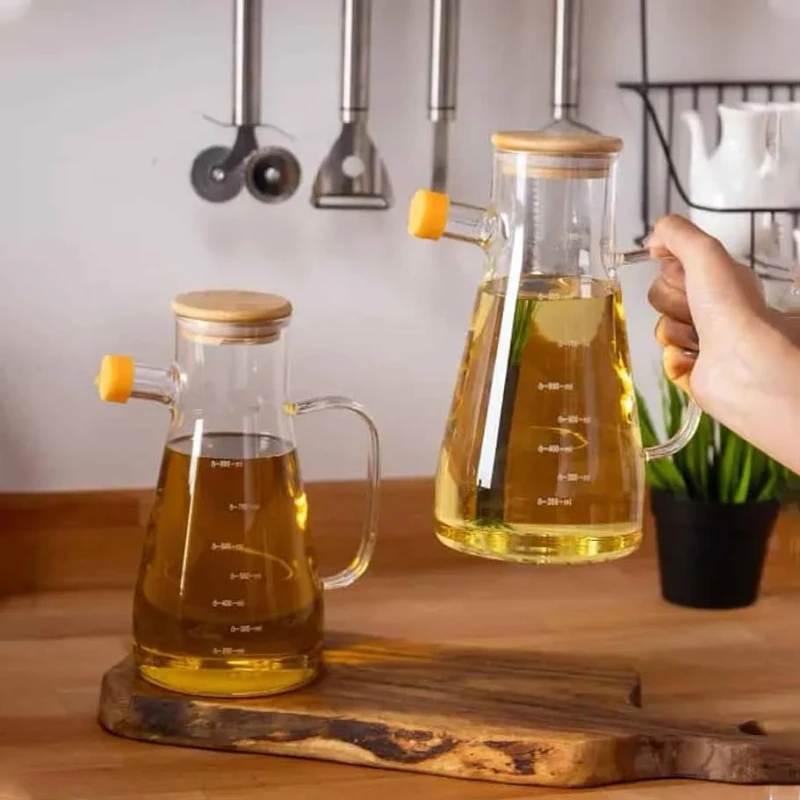 900ml Oil pot Wooden Lid FTK