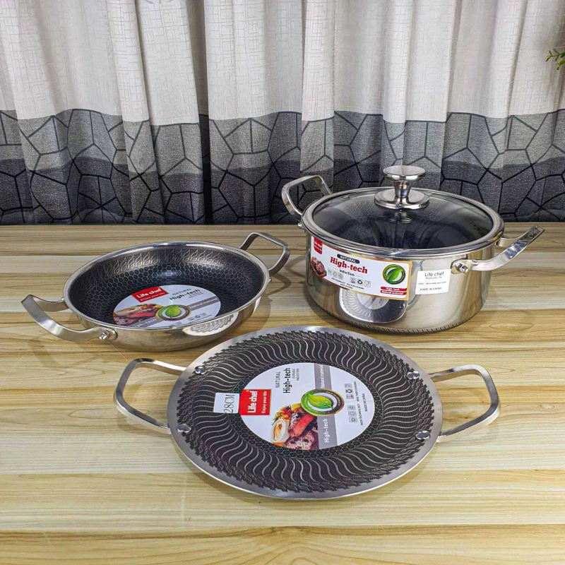 All in 1 Honeycomb Set (Multipan, Saucepan, Tawa)