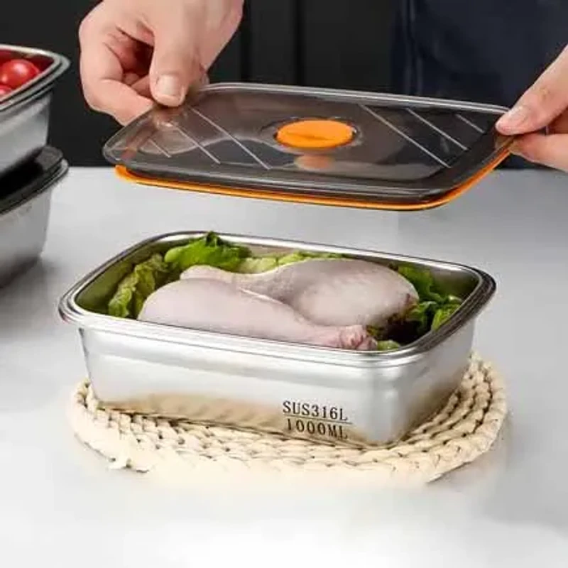 Stainless Steel Airtight Food Storage Box HR (DMM, SMM)