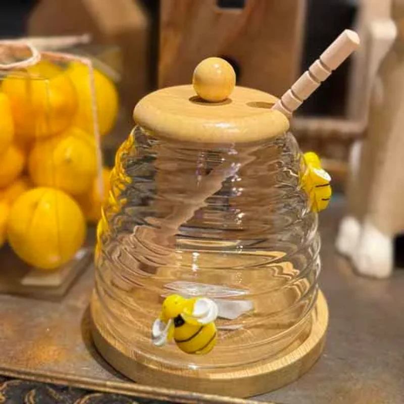 Honey Bee GLass Jar