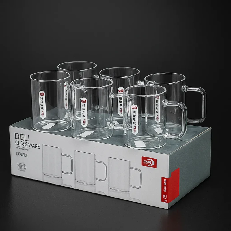 6pcs Borosilicate Glass Coffee Mug (SSM)