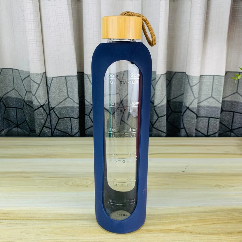 Silicone Cover Wooden Lid Glass Bottle (SSM) - Image 3