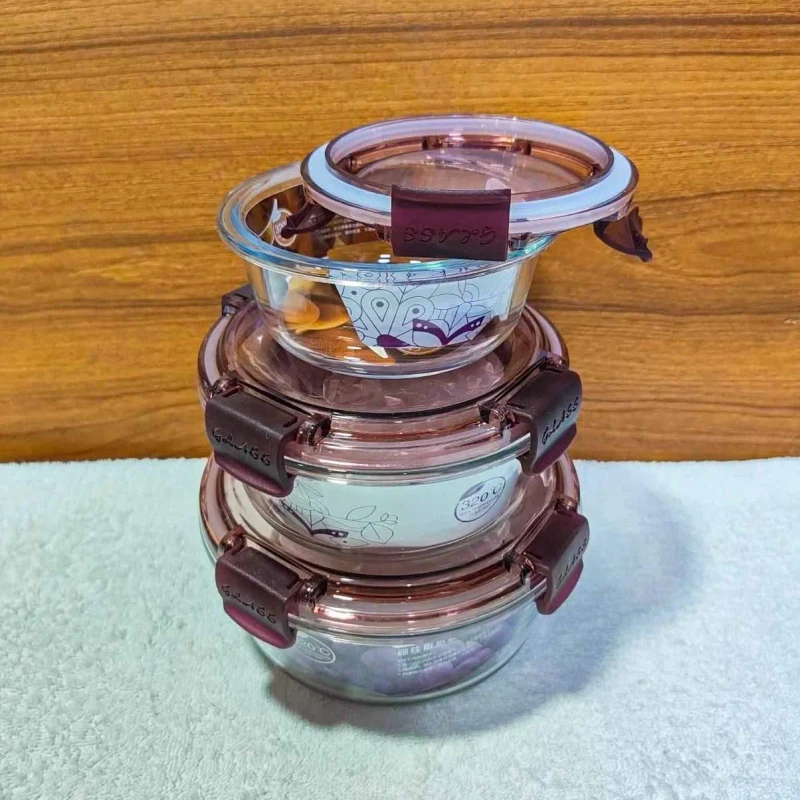 3pcs Round Airtight Bati Set (PRSM)