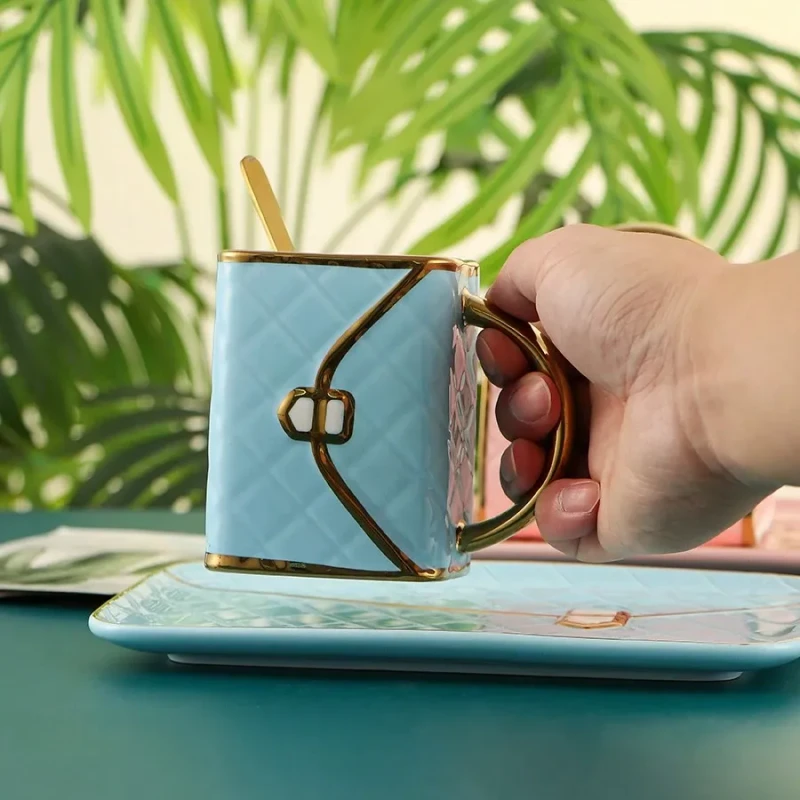 Ceramic Cup with Trey Bag Cp 08 (PPSM)