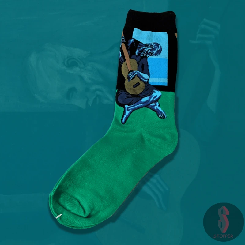 Pablo Piccasso (Old Guitarist) socks