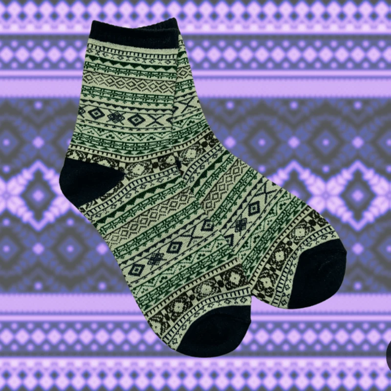 Nordic printed socks