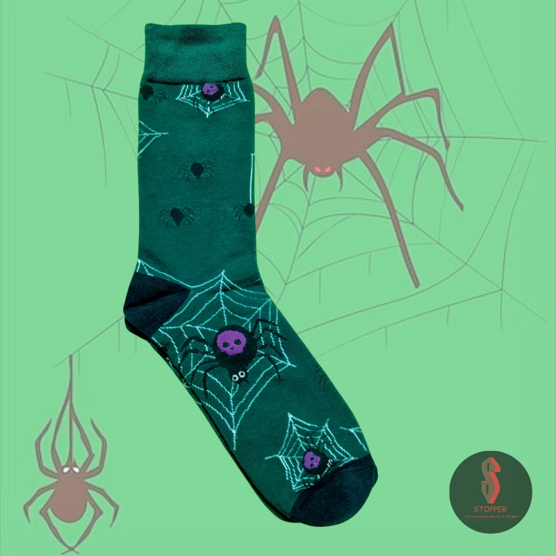 Green Spider Socks