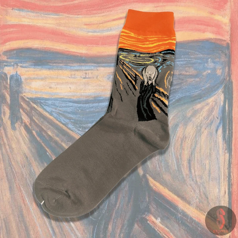 The Scream socks