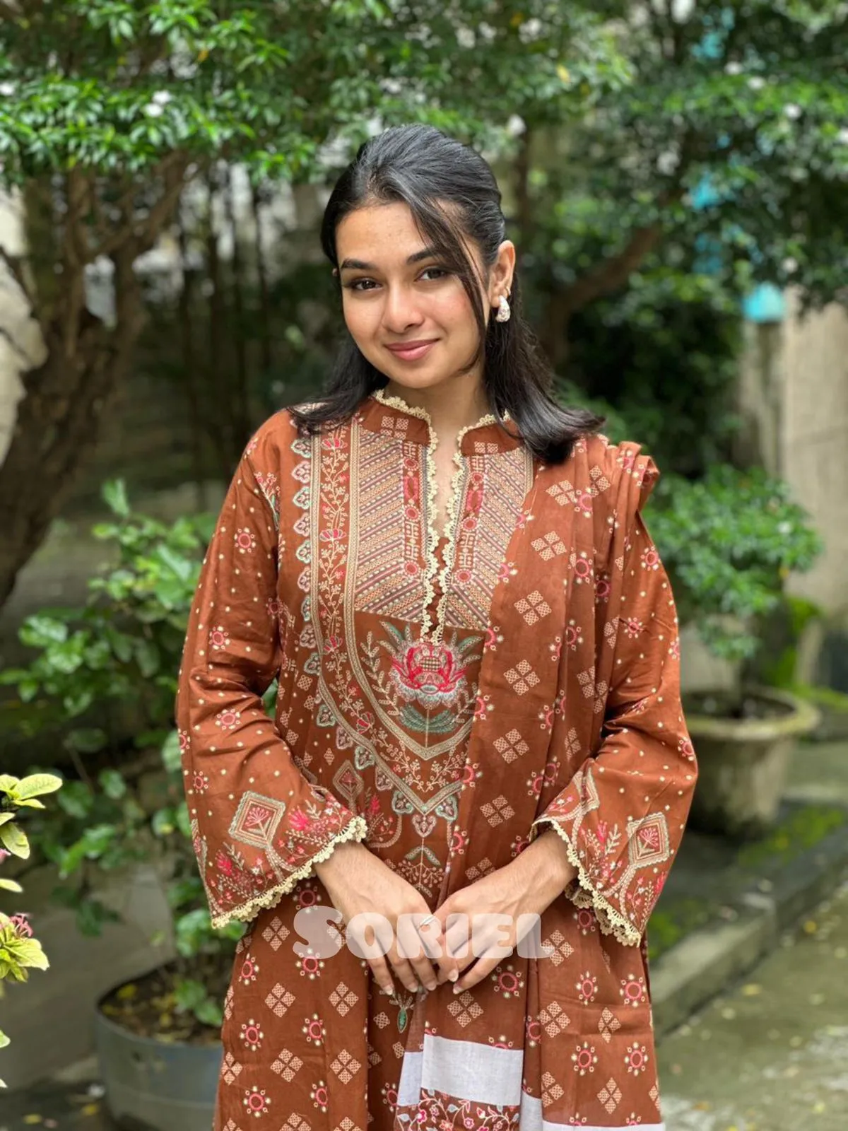 Printed Cotton Collection (Coffee)
