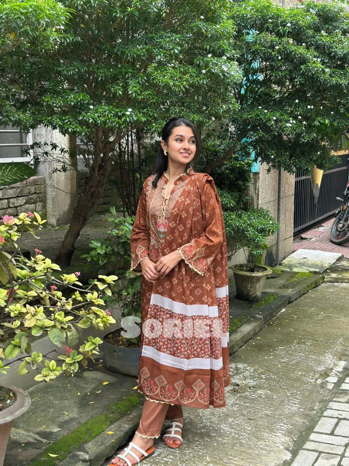 Printed Cotton Collection (Coffee)
