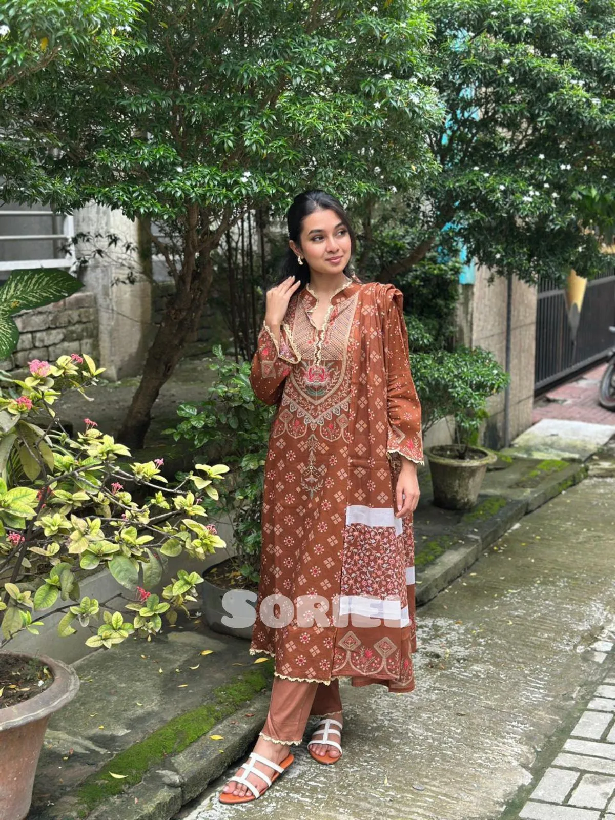 Printed Cotton Collection (Coffee) - Thumbnail 3