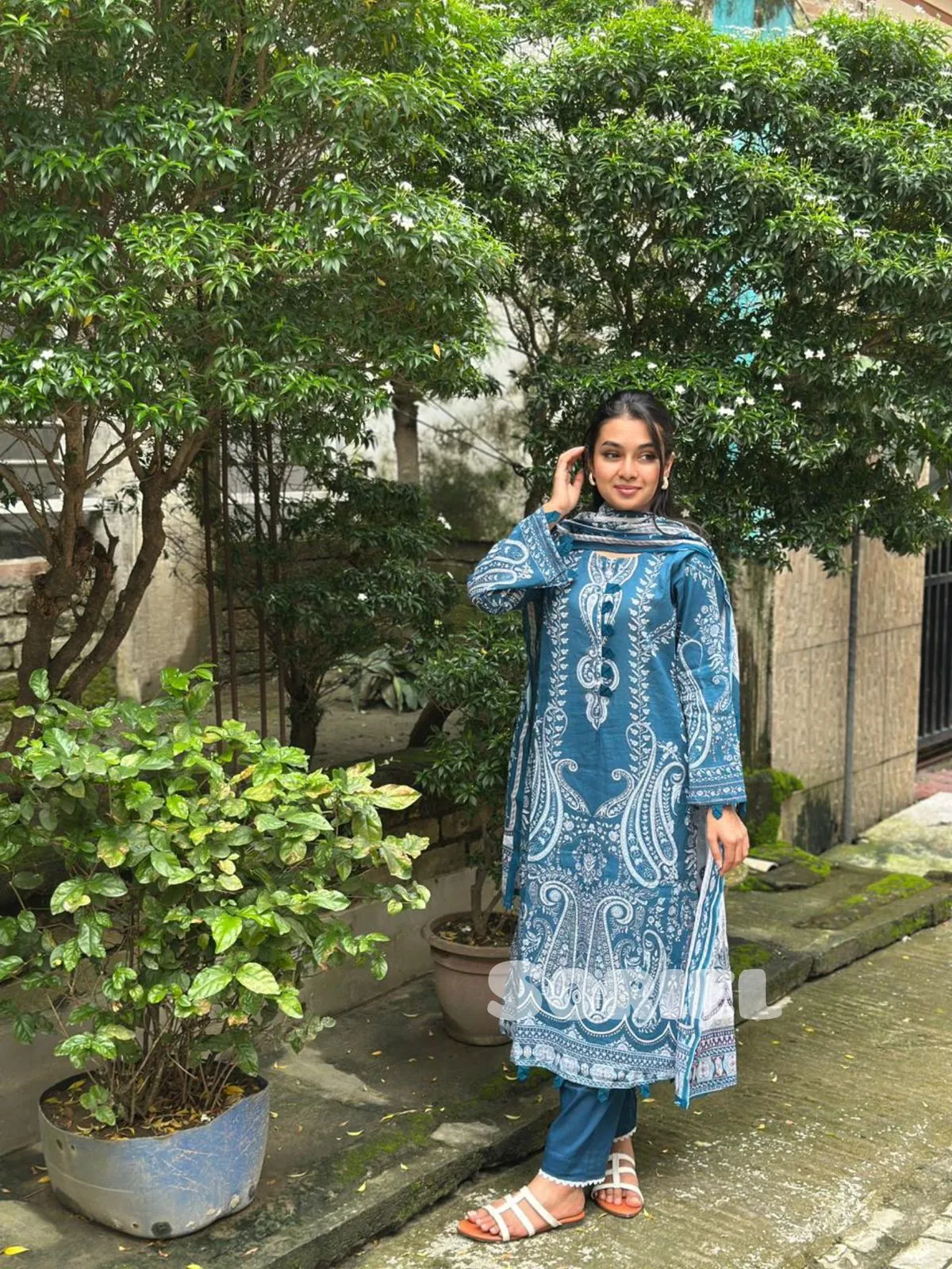 Printed Cotton Collection (Sea Green) - Thumbnail 3