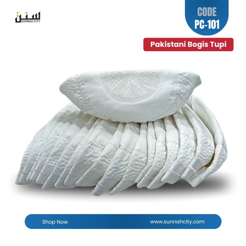 Pakistani Bogis Tupi – White Cotton Soft Finish