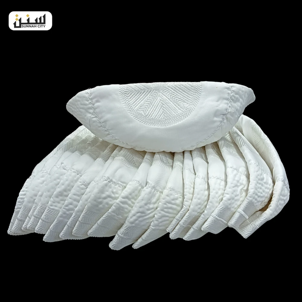 Pakistani Bogis Tupi – White Cotton Soft Finish - Image 4