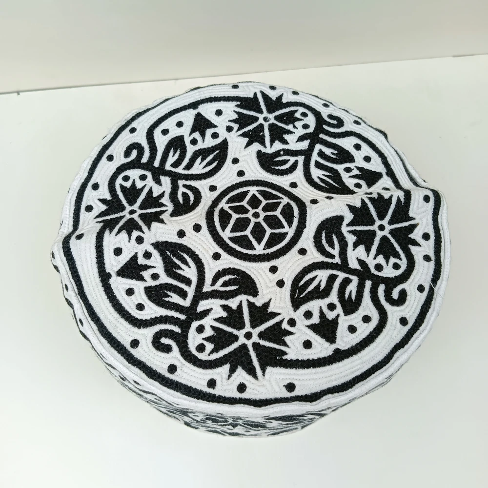 58 Size Black Omani Handmade Tupi – Azhari Bokta Cap Bangladesh - Image 3