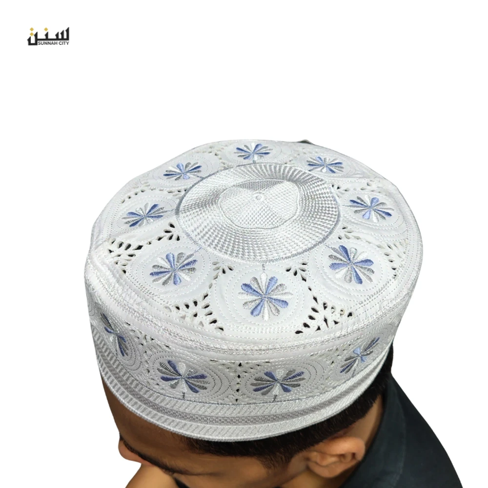Muslim Prayer Tupi – White Cotton Net
