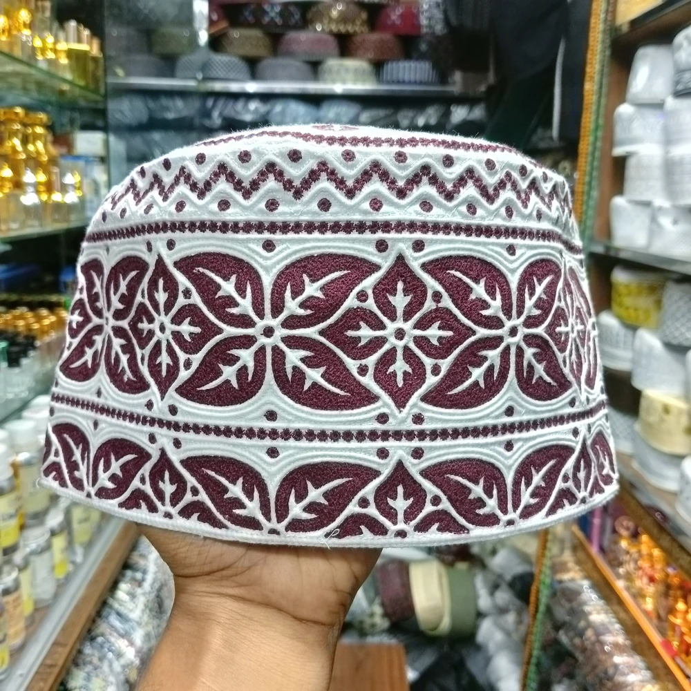 55 Size Omani Tupi – 5 Inch Height, Cotton Cap