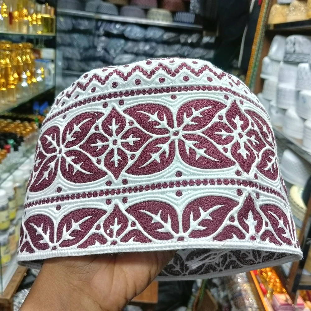 55 Size Omani Tupi – 5 Inch Height, Cotton Cap
