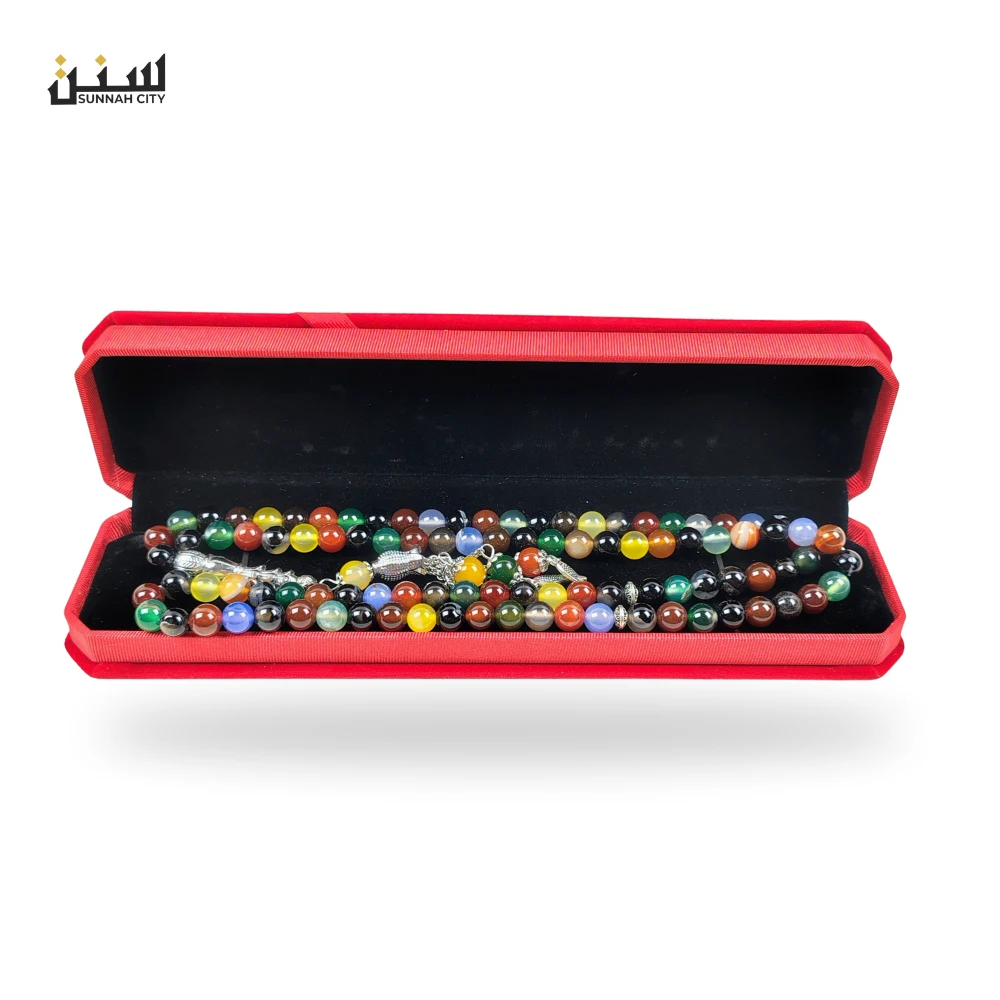 Multi-Color Natural Stone Tasbih (99 Beads) – Premium Tasbih for Gift & Prayer - Image 5