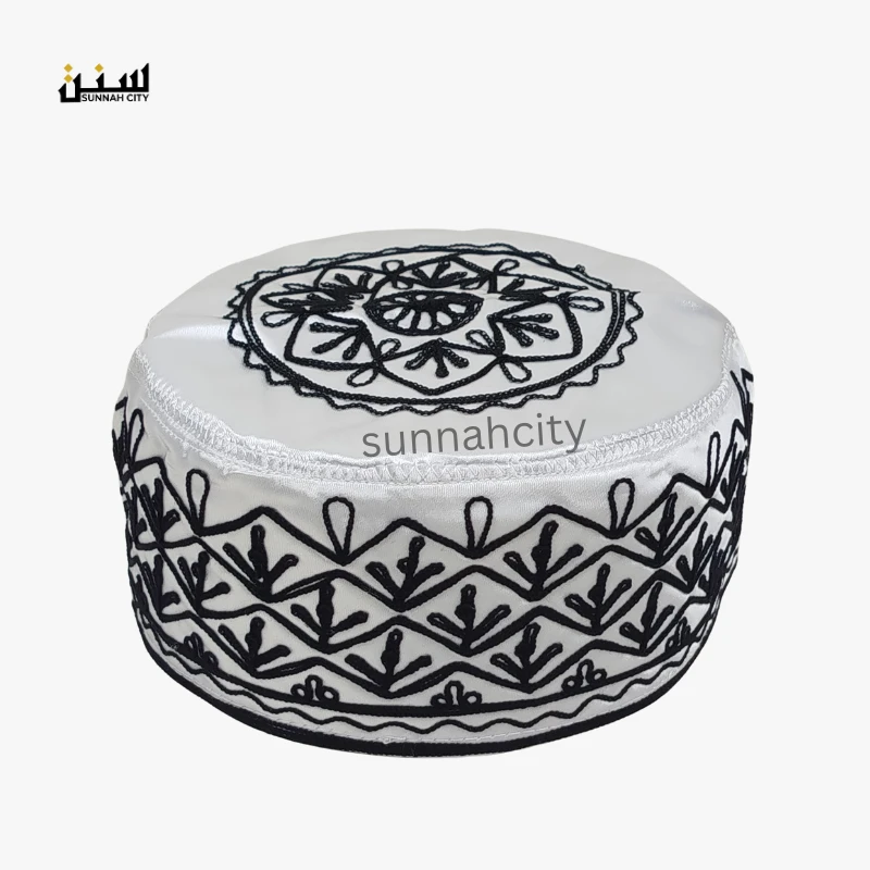 Stylish Black Azhari Tupi – Premium Cap